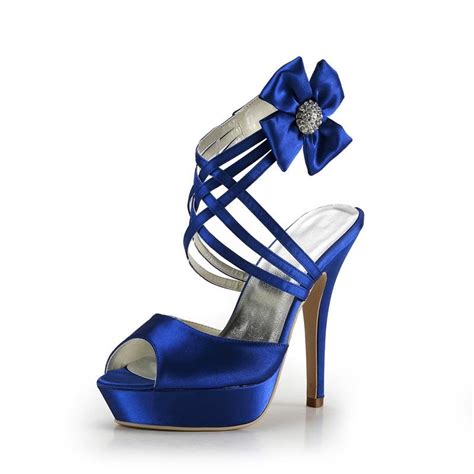 Royal Blue High Heels Wedding Shoes