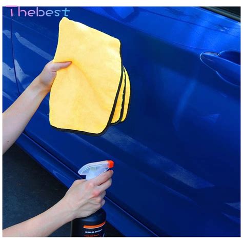 Thebest Double Sided Thick Towel Home Car Coral Fleece Super Absorbent