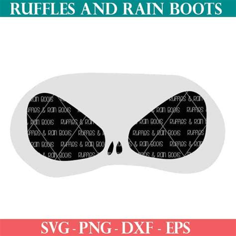 Jack Skellington Eye Mask SVG Set for Cricut and Silhouette - Ruffles ...