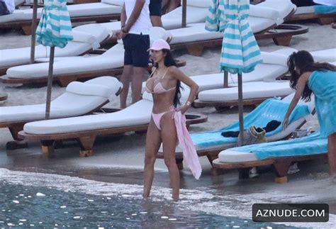 Chloe Khan Sexy Shows Off Her Hot Body In Tiny Pink Bikini While On Holiday In Mykonos AZNude