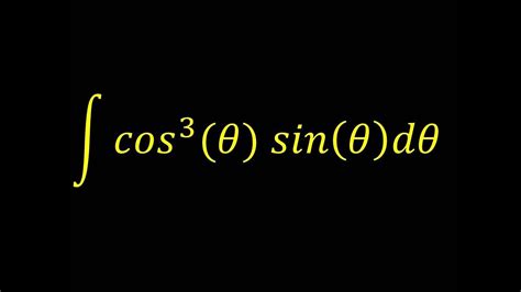 Integral Of Cos X Sin X Integral Example Youtube