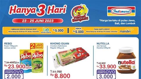 Promo Indomaret Juni Nutella Rp Indomilk Rp