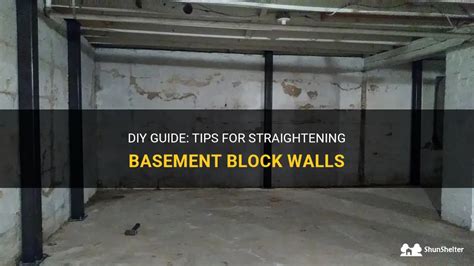 Diy Guide Tips For Straightening Basement Block Walls Shunshelter