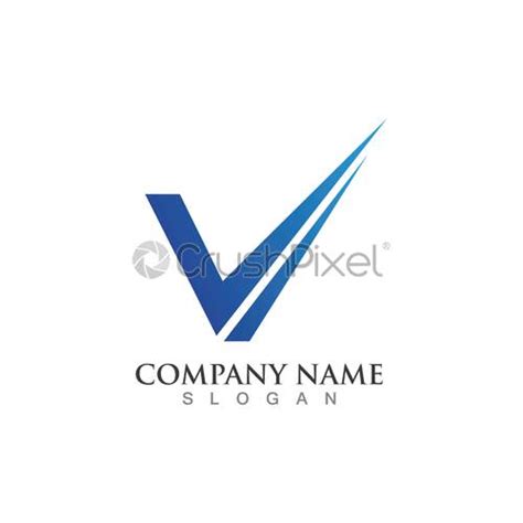 V Letter Lightning Logo Template - stock vector 2726639 | Crushpixel