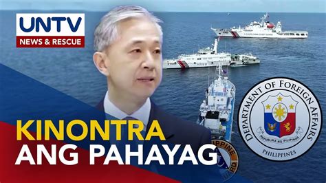 Dfa Sinagot Ang Pahayag Ng China Foreign Ministry Ayungin Resupply