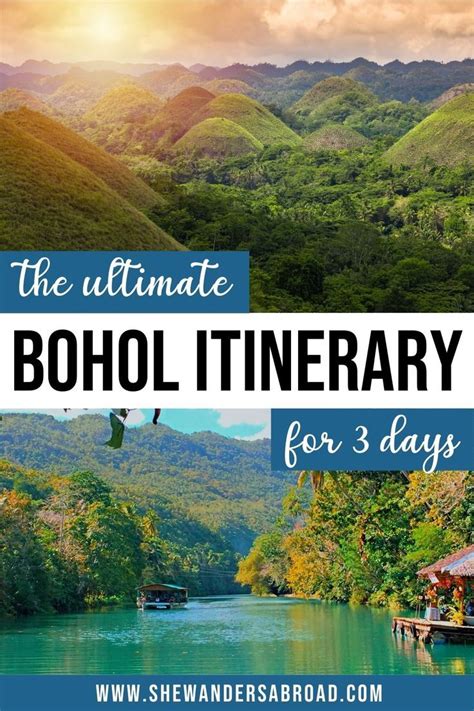 The Ultimate Bohol Itinerary For Days Philippines Travel Bohol