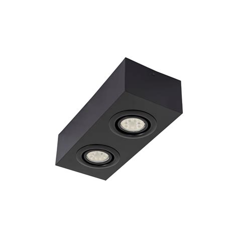 Plafon Sobrepor Aluminio Preto Fosco 7cm