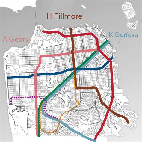 Most likely future muni metro map : r/bayarea