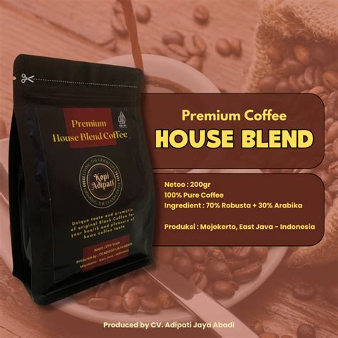 Jual Kopi Premium House Blend 200gr By Kopi Adipati Kopi Premium