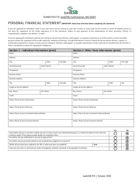 Fillable Online How To Fill Out The SBA Personal Financial Statement