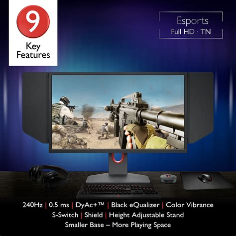 BenQ ZOWIE XL2546K 240Hz 0 5ms DyAc 24 5 Inch Esports Gaming Monitor