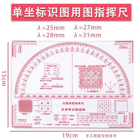 Multi Functional Map Reading Ruler Command Ruler Military Staff Drawing