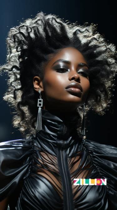 Zillion Black Power Futuristic Hair