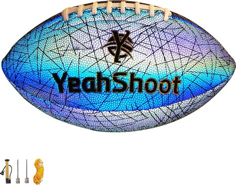 Amazon Yeahshoot Holographic Reflective Football Size Pu