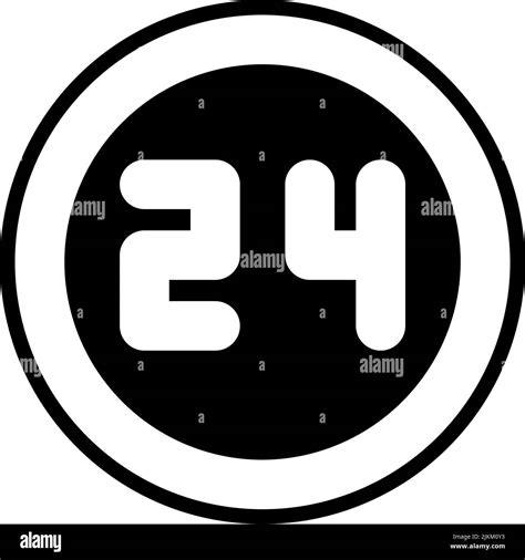 Hours Icon Black Vector Illustration Stock Vector Image And Art Alamy