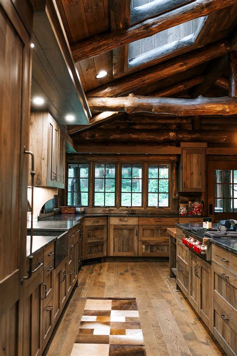 Distressed Rustic Hickory Kitchen Cabinets Alpine Cabinetry Alpine