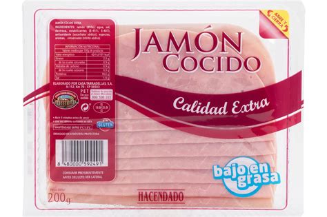 JAMÓN COCIDO CALIDAD EXTRA MERCADONA El mejor embutido para tus