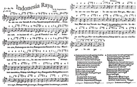 Not Lagu Indonesia Raya Lengkap Dengan Liriknya Kumparan