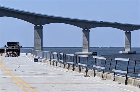 Conversion Of Old Bonner Bridge Section To Fishing Pier Is Underway