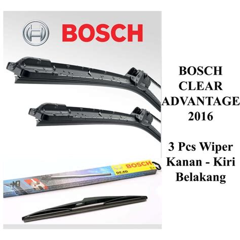 Jual Wiper Bosch Clear Advantage Frameless Hyundai H Pcs Kn Kr Dan