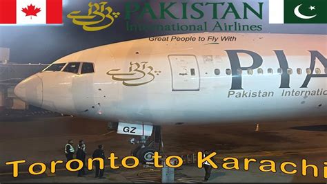 Flight Report Pia Pakistan International Airlines Toronto To Karachi Boeing 777 240lr Pk784