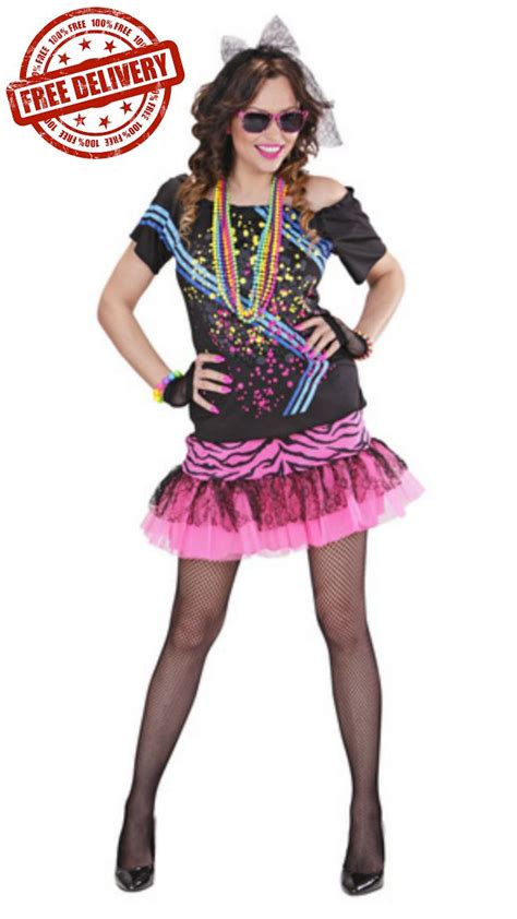 80s Rock Girl Costume Fancy Dress Forever 80s Fancy Dress Women