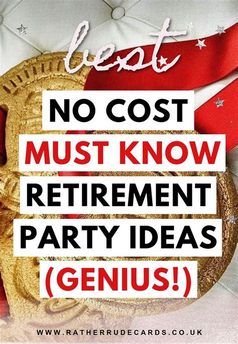 Diy Creative No Cost Retirement Party Ideas Themes Decor Games And