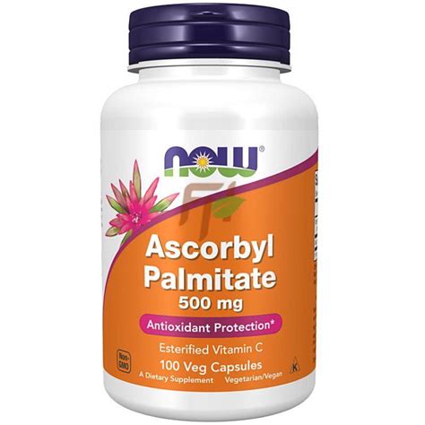 NOW ASCORBYL PALMITATE - Купить аскорбил пальмитат (500 мг × 100 капсул ...