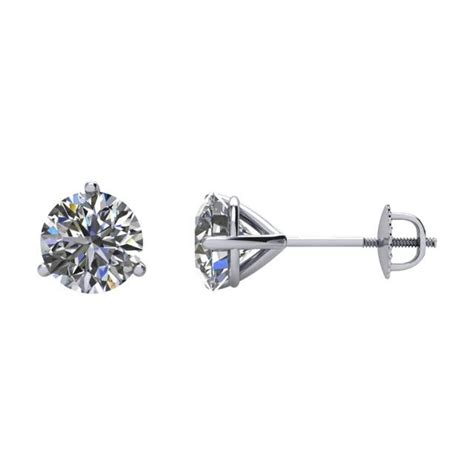 Platinum Diamond Martini Studs At