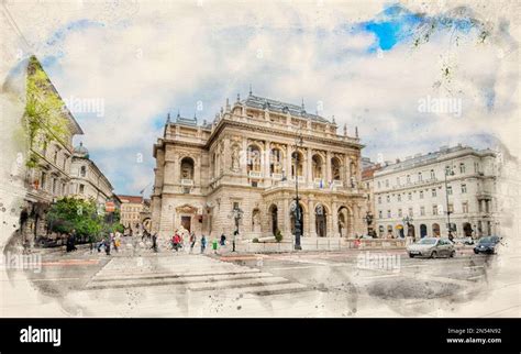 The Hungarian Royal State Opera House in Budapest, Hungary in ...