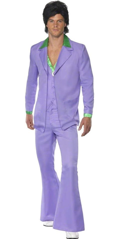 1970s Mens Disco Suit Saturday Night Fever Fancy Dress 70s Costume