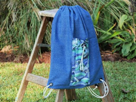 Fanningsparks Drawstring Backpack Diy Tutorial Fanningsparks