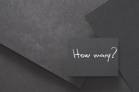 Premium Photo How Many Written In Chalk On Black Background Job