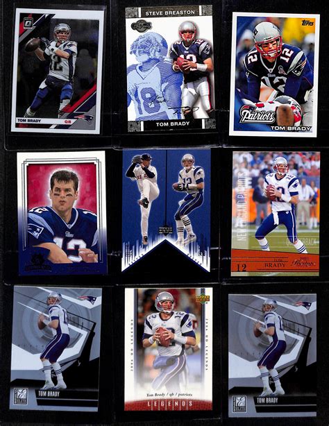 Lot Detail Lot Of Tom Brady Cards Inc Donruss Dominators