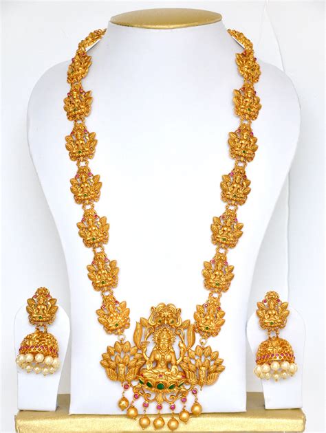 Beautiful Traditional Antique Nagas Necklace Inspired By Real Gold