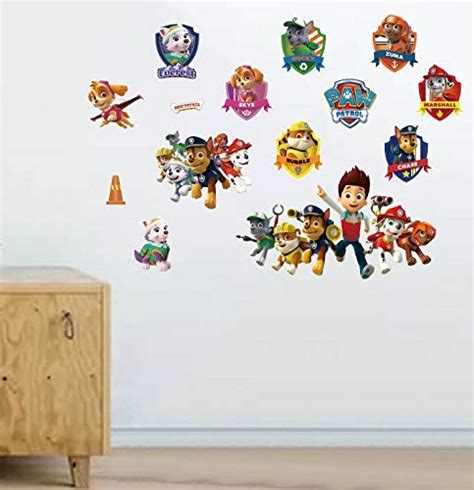 Kibi Paw Patrol Wall Stickers Paw Patrol Wall Decorations Paw Patrol Marshall Wall Stickers Paw ...