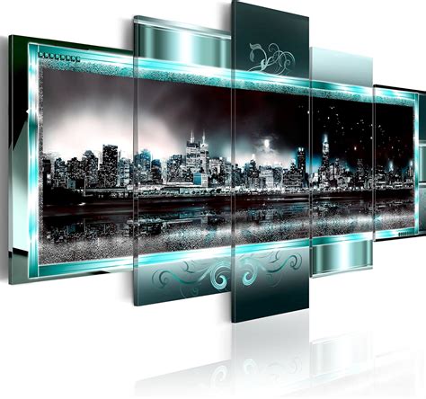 Amazon De Murando Leinwand Bilder New York 200x100 Cm Vlies