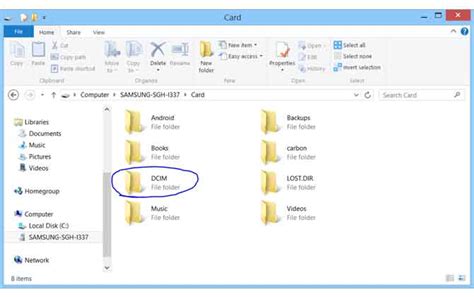 How to recover deleted DCIM folder from Android memory card