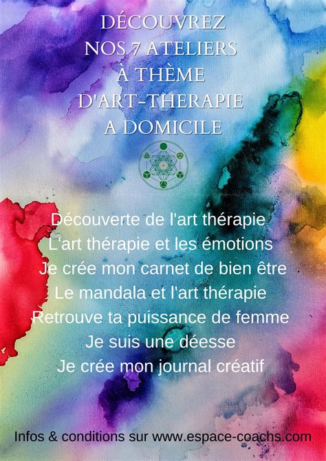 affiche art thérapie Espace coachs