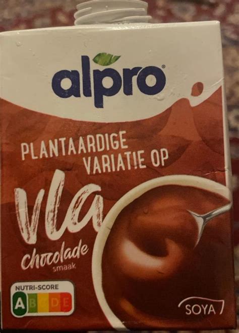 Vla Chocolate Smaak Alpro Kalorie Kj A Nutriční Hodnoty