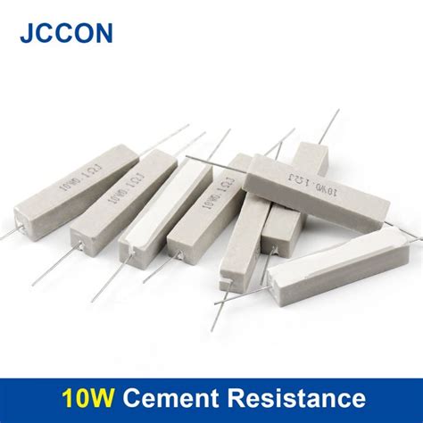 10Pcs 10W Cement Resistor 5 0 1R 10K 0 1R 0 15R 0 22R 0 25R 0 33R 0 47R