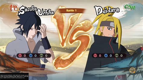 Sasuke Vs Deidara Naruto Random Battle Naruto Ultimate Ninja