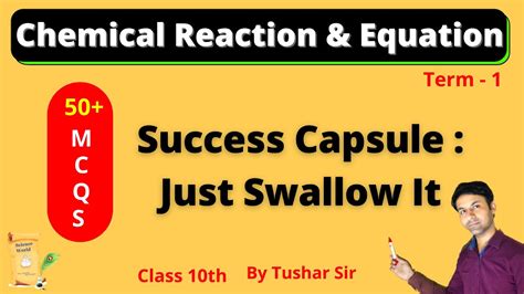 Class 10 Chemistry 50 Mcqs Term 1 Chemical Reaction And Equation Scienceworld By Tushar