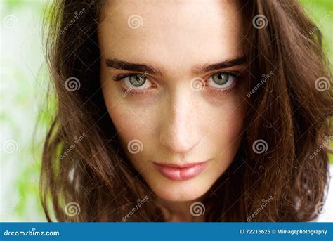 Female Fashion Model With Green Eyes Stock Image Image Of Eyes Lady 72216625