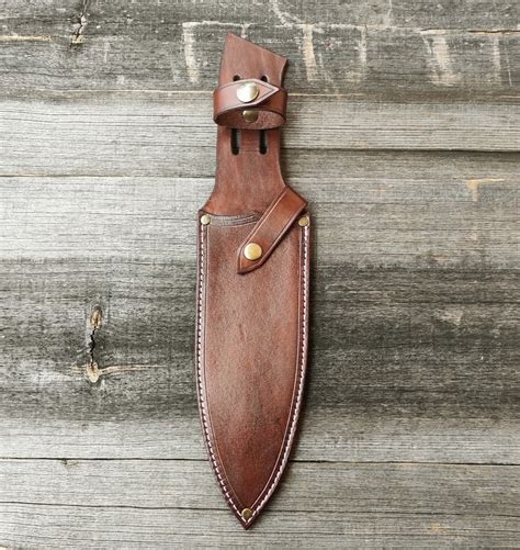 Hunters Leather Knife Sheathleather Sheathpersonalized Knife Sheath