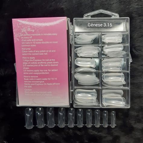 KIT 100 Moldes F1 Para Unhas Porcelana Gel Polygel Manicure