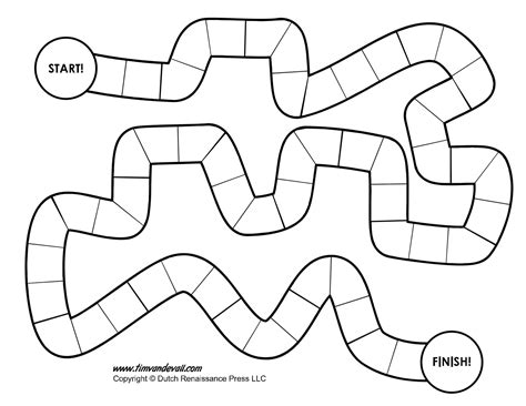 Free Printable Board Game Templates [Maker]