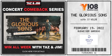 Win Tickets to See The Glorious Sons ft. JJ Wilde | Y108