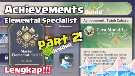 CARA MUDAH MENYELESAIKAN ACHIEVEMENT MASTER ELEMENTAL SERI 2 Genshin