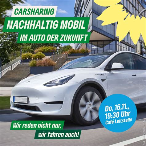 Carsharing Nachhaltig Mobil Im Auto Der Zukunft Theresia Bauer